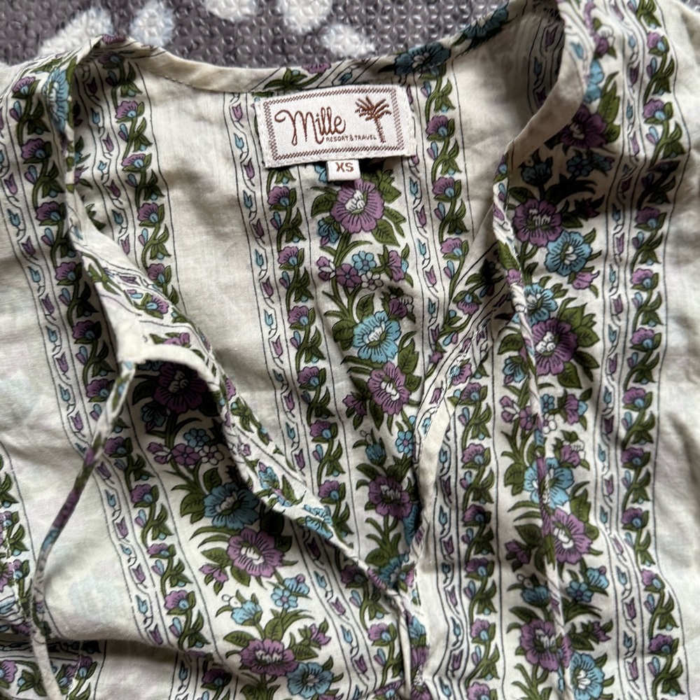 MILLE Saffron Dress in Charleston Floral Print - Size XS - Picture 3 of 5